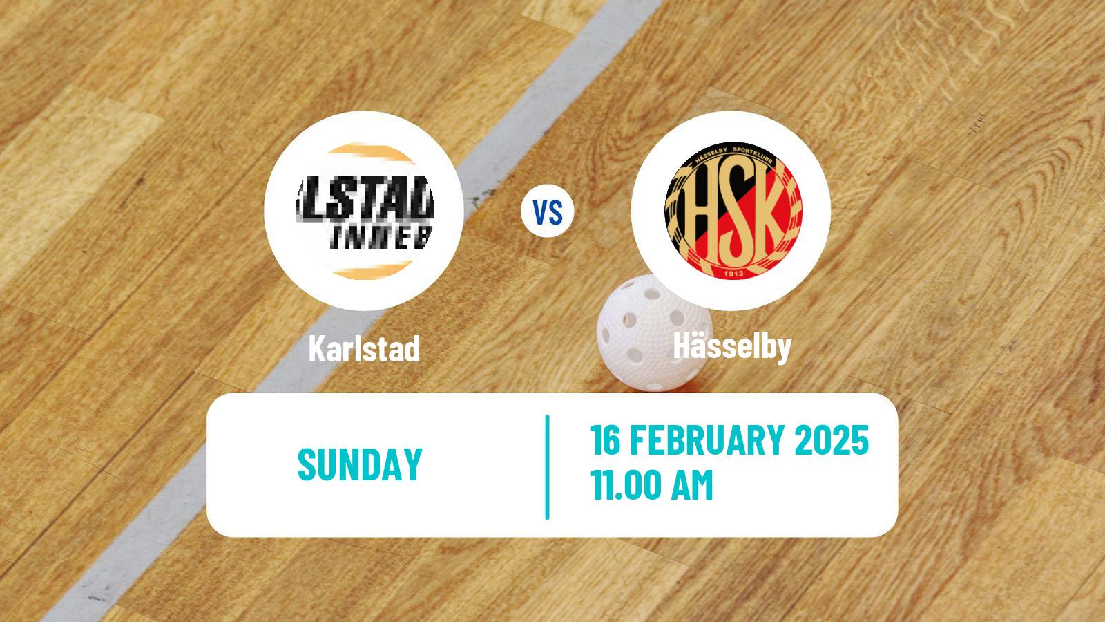 Floorball Swedish Allsvenskan Floorball Karlstad - Hässelby