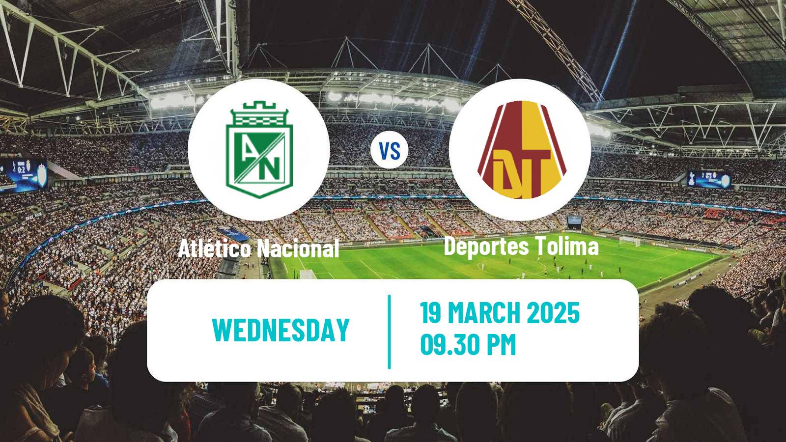 Football Colombian Primera A Atlético Nacional - Deportes Tolima