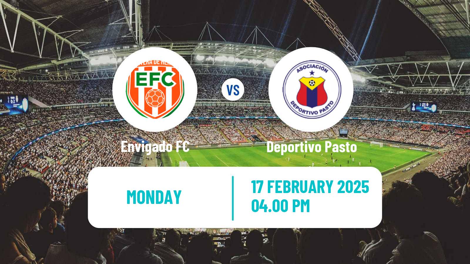 Soccer Colombian Primera A Envigado - Deportivo Pasto