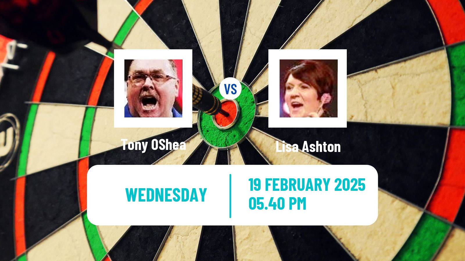Darts World Seniors Championship Tony OShea - Lisa Ashton