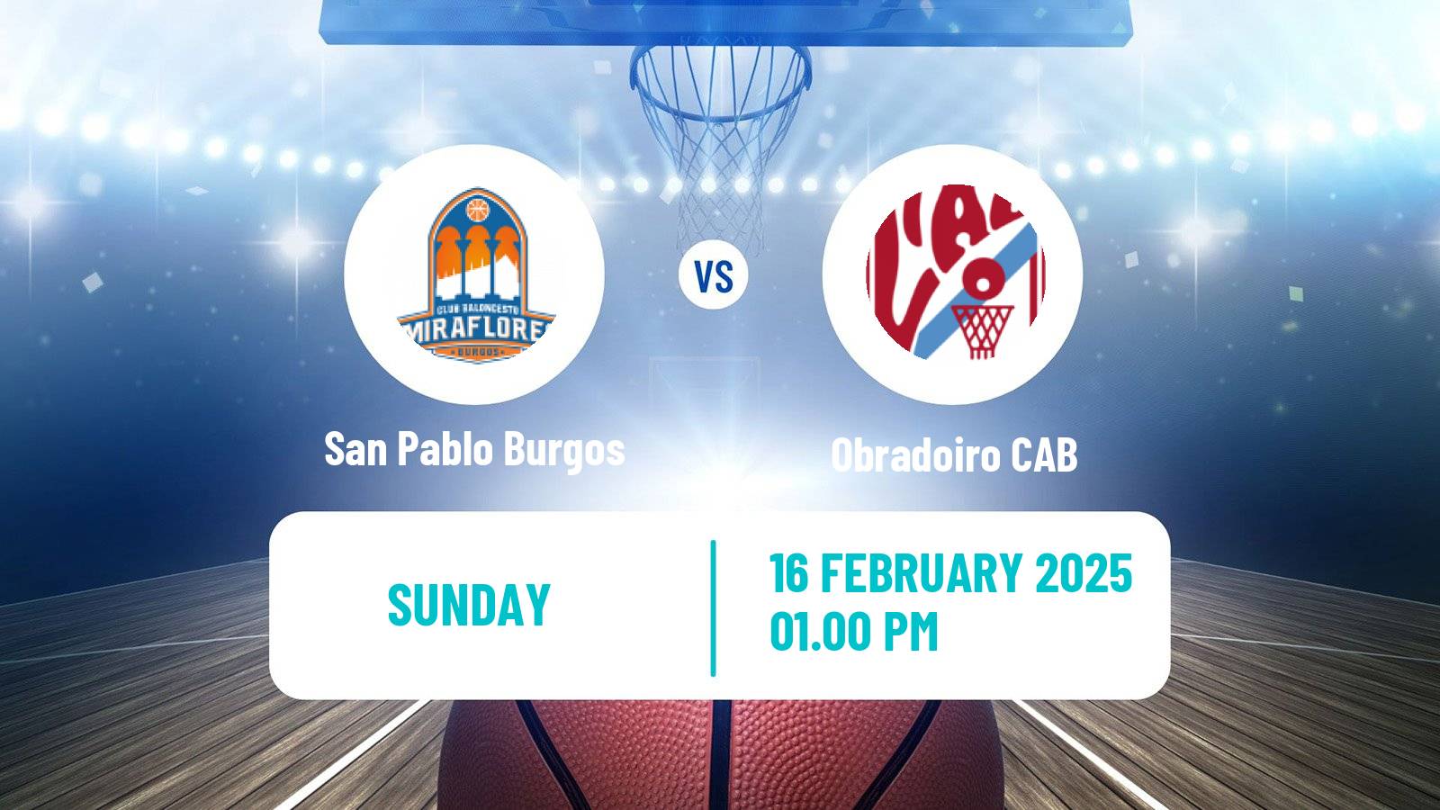 Basketball Spanish LEB Oro San Pablo Burgos - Obradoiro CAB