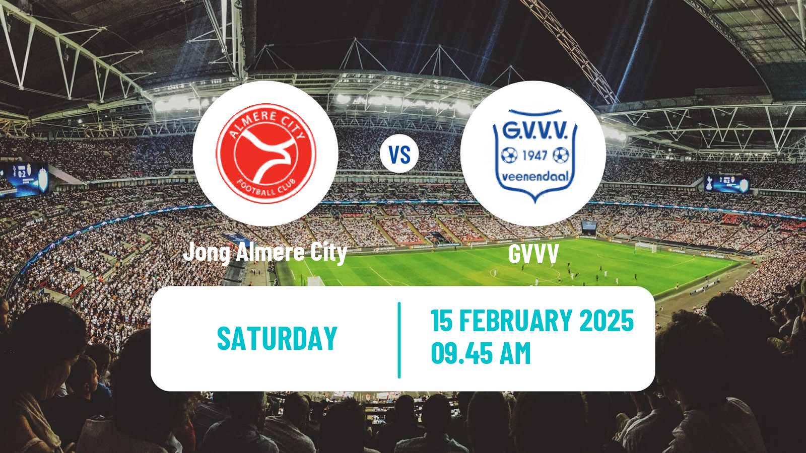 Soccer Dutch Tweede Divisie Jong Almere City - GVVV