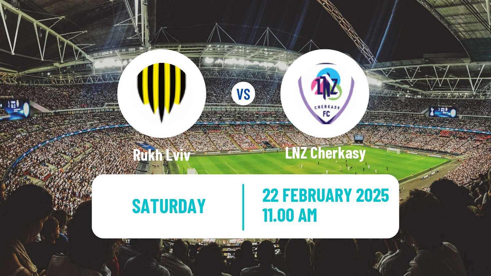 Soccer Ukrainian Premier League Rukh Lviv - LNZ Cherkasy