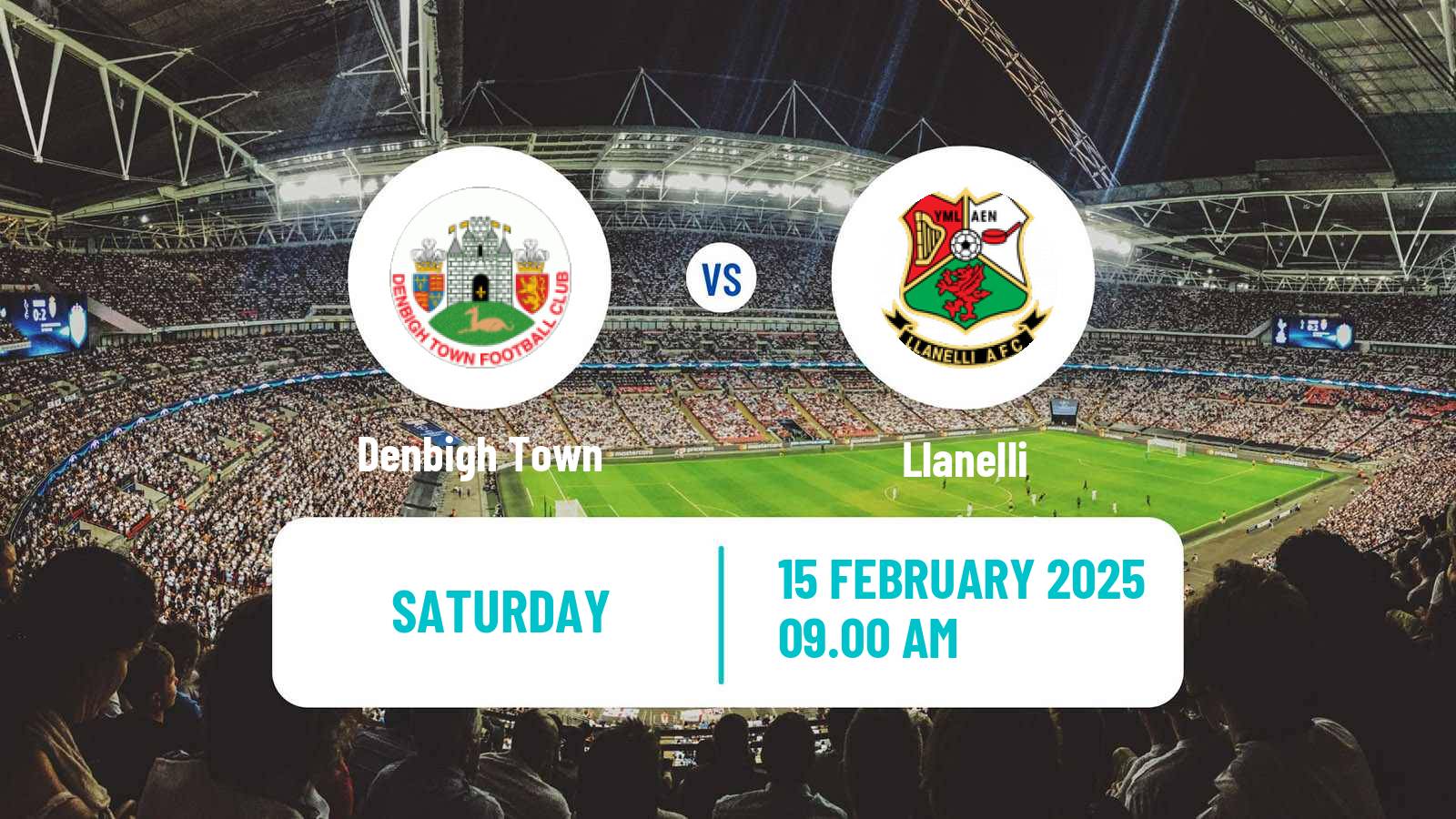 Soccer Welsh FA Cup Denbigh Town - Llanelli