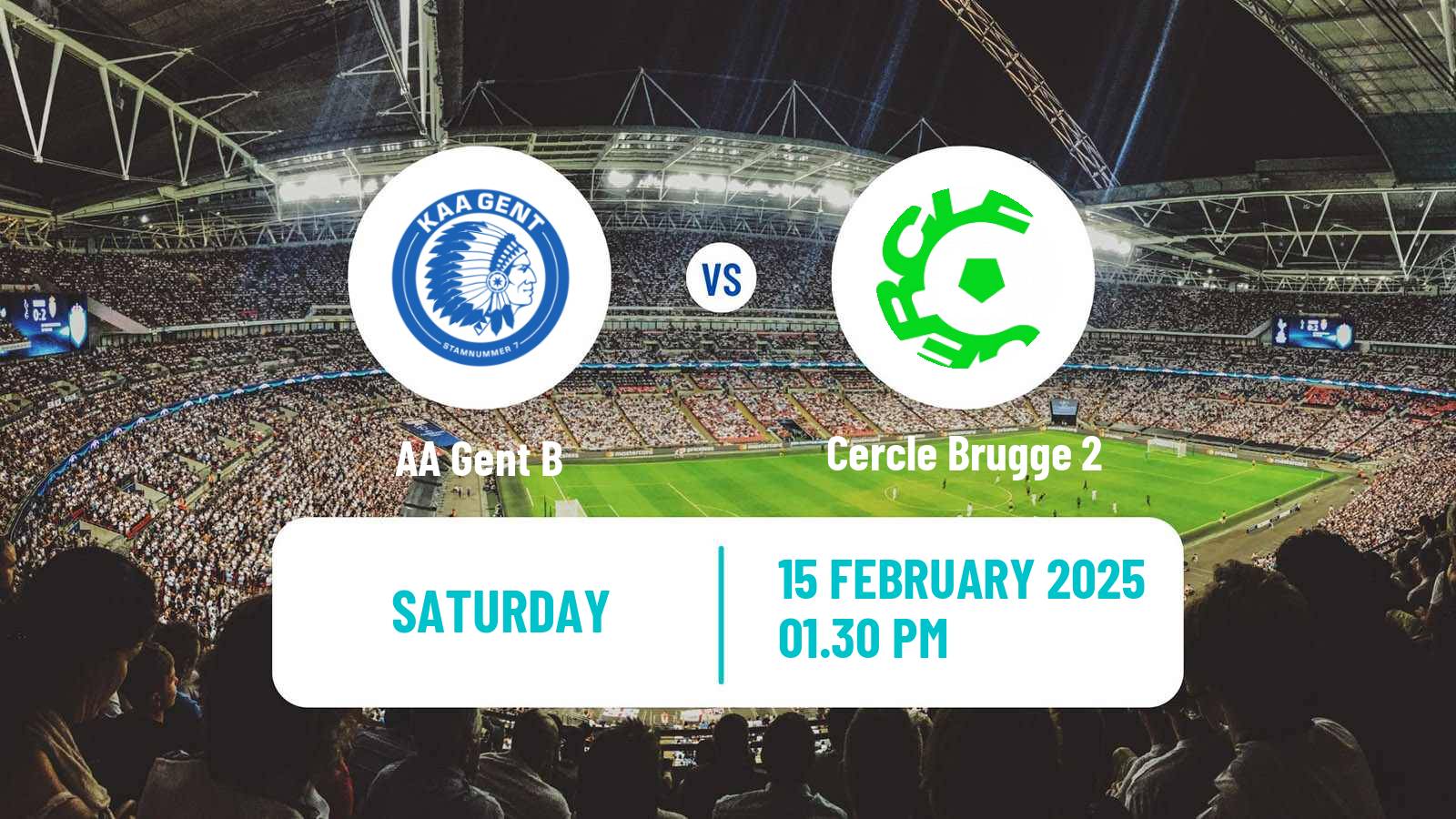 Football Belgian National Division 1 VV Gent B - Cercle Brugge 2