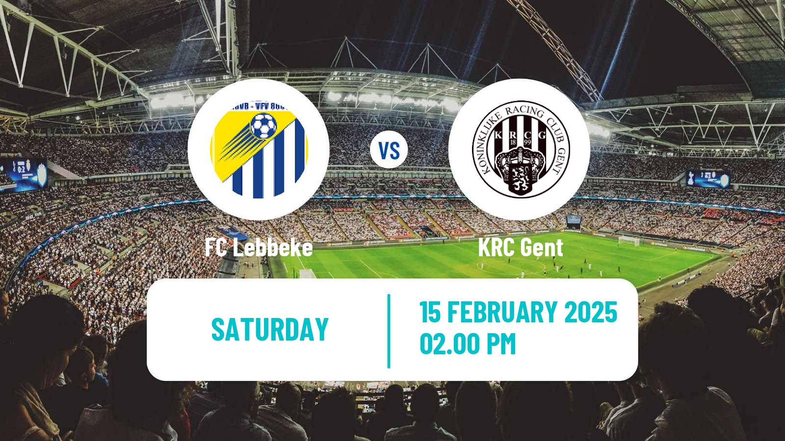 Football Belgian Second Amateur Division Group A Lebbeke - KRC Gent