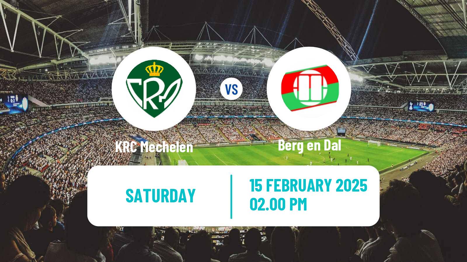 Soccer Belgian Second Amateur Division Group B KRC Mechelen - Berg en Dal