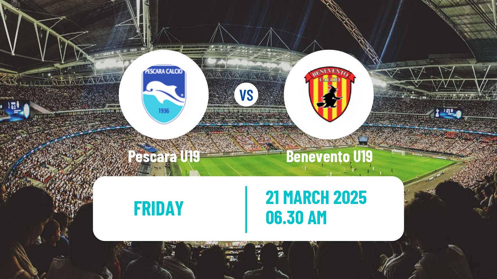 Football Italian Primavera 2 Pescara U19 - Benevento U19