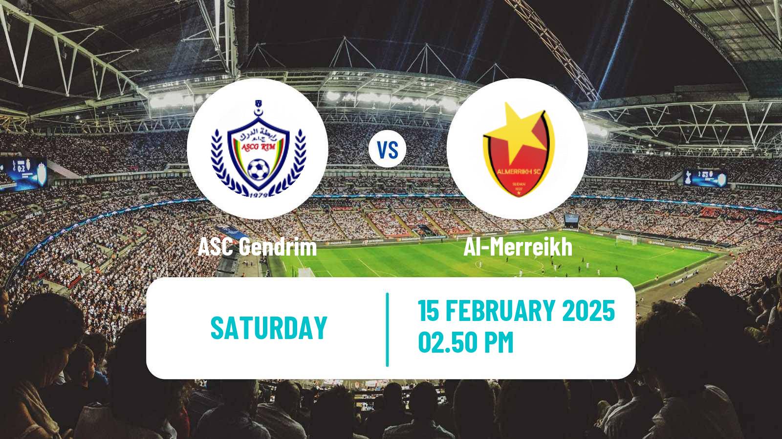 Soccer Mauritania Ligue 1 Gendrim - Al-Merreikh