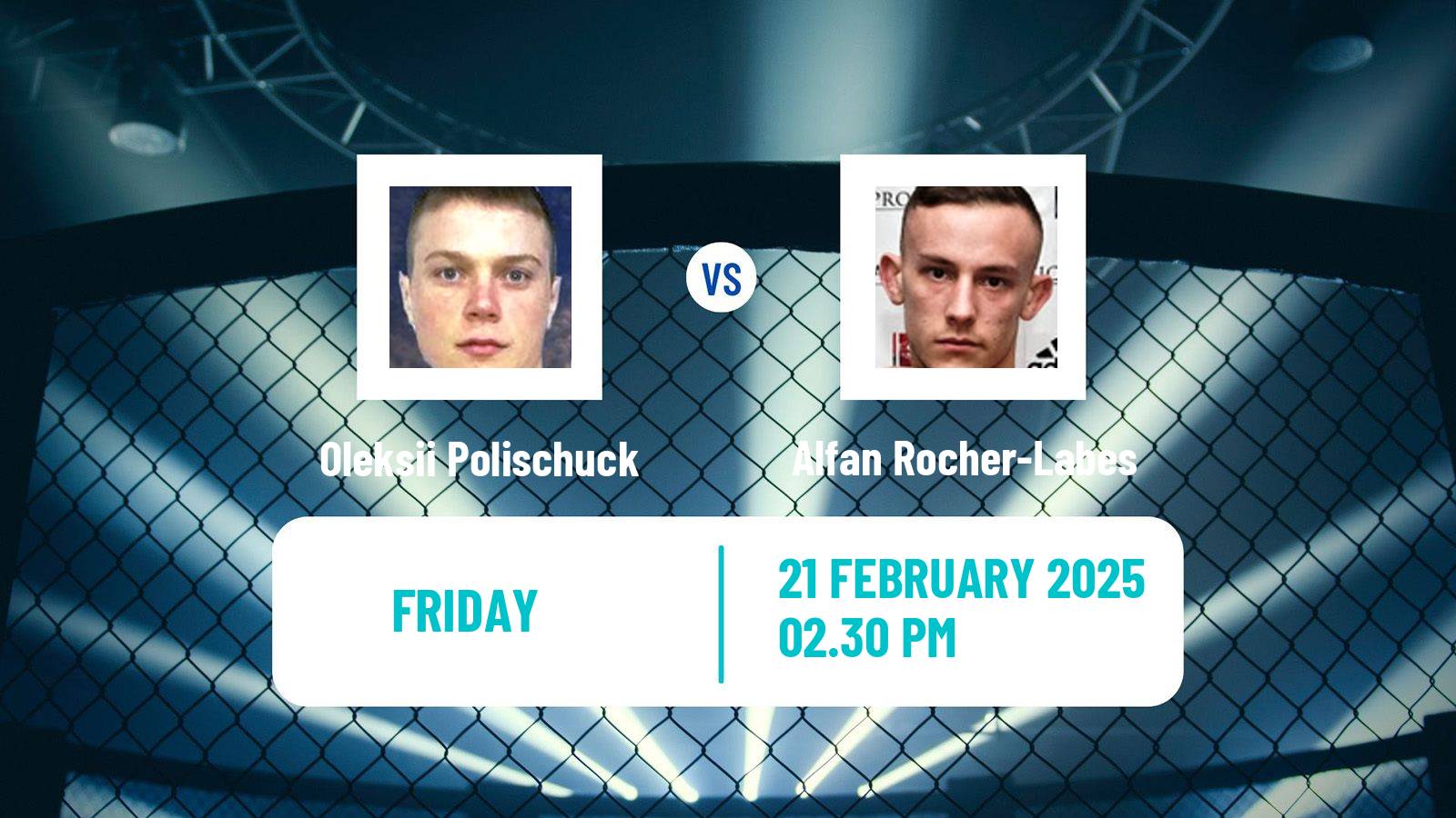 MMA Bantamweight Ksw Men Oleksii Polischuck - Alfan Rocher-Labes