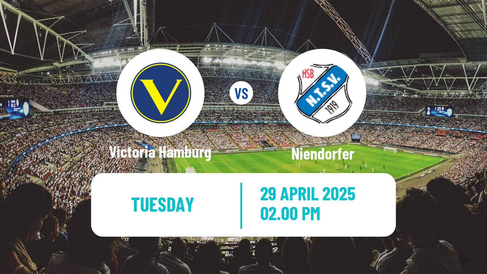 Soccer German Oberliga Hamburg Victoria Hamburg - Niendorfer