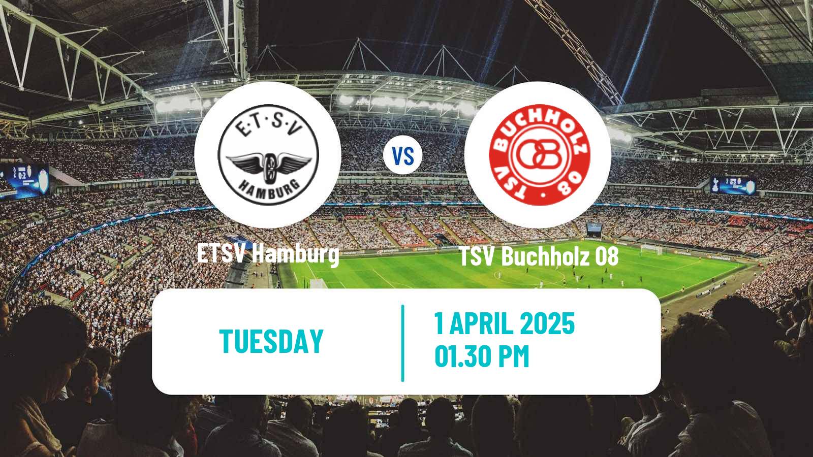 Soccer German Oberliga Hamburg ETSV Hamburg - TSV Buchholz 08