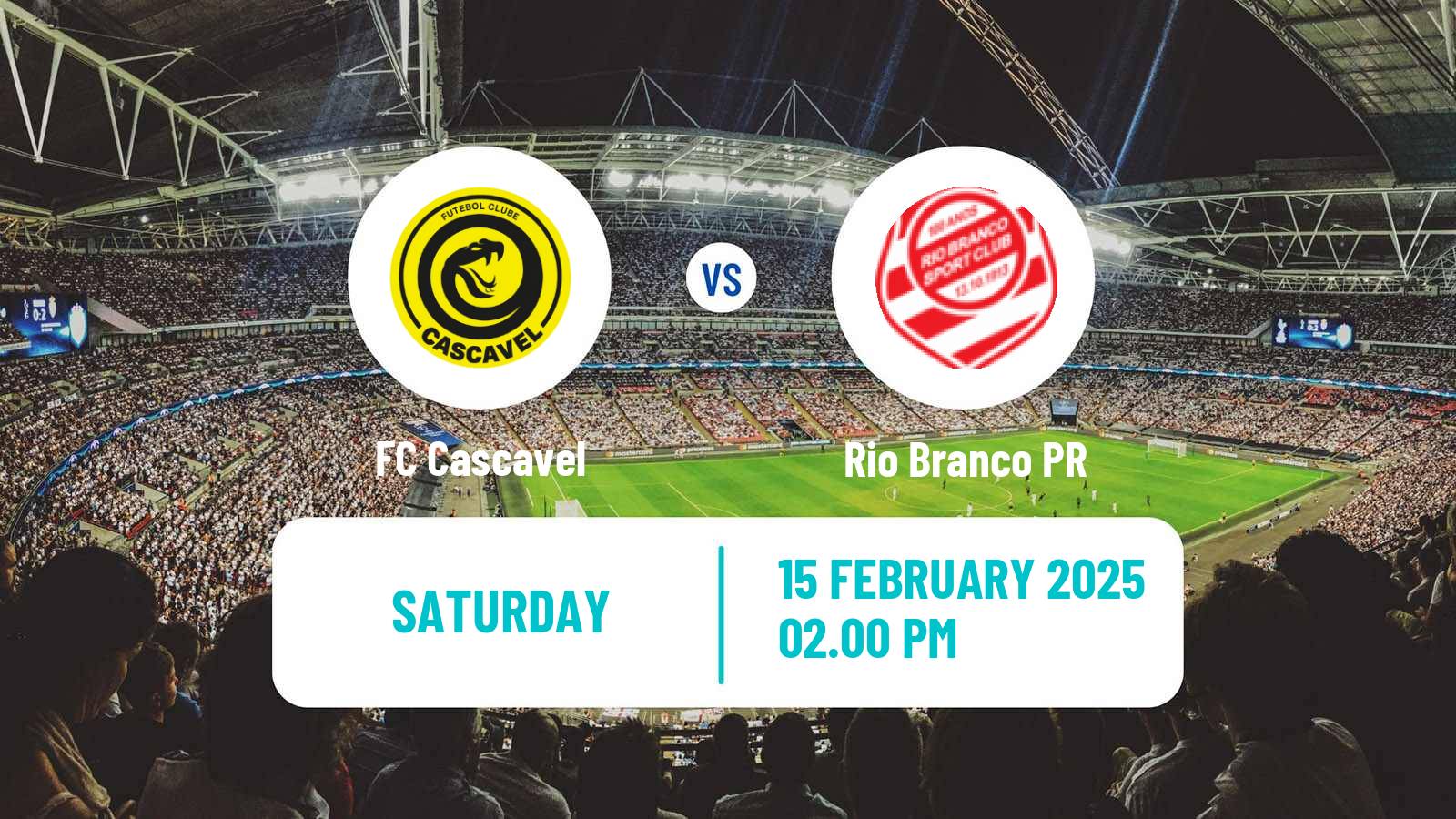 Soccer Brazilian Campeonato Paranaense FC Cascavel - Rio Branco PR