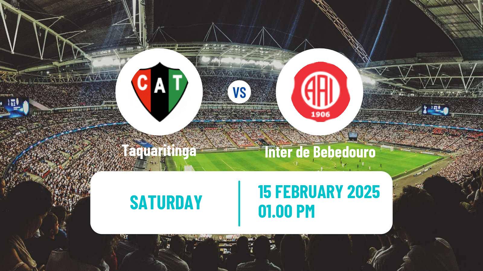 Football Brazilian Campeonato Paulista A4 Taquaritinga - Inter de Bebedouro