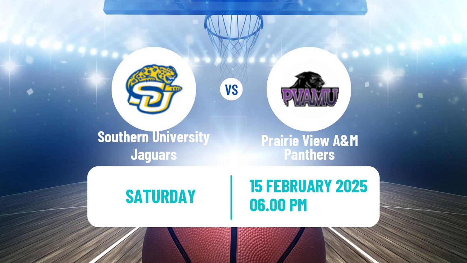Basketball NCAA College Basketball Southern University Jaguars - Prairie View A&M Panthers