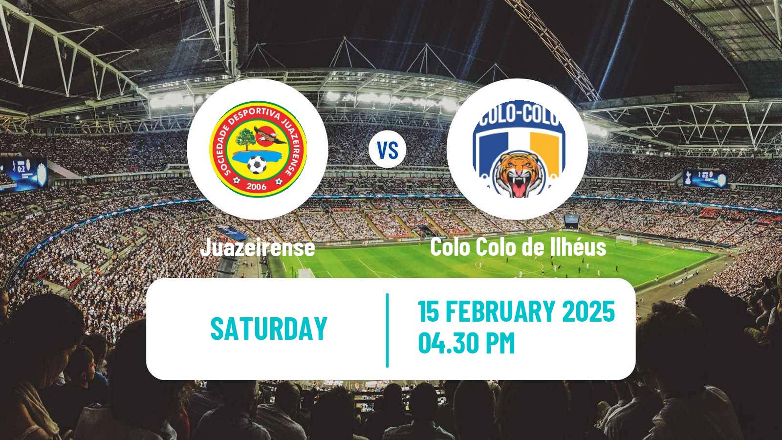 Football Brazilian Campeonato Baiano Juazeirense - Colo Colo de Ilhéus