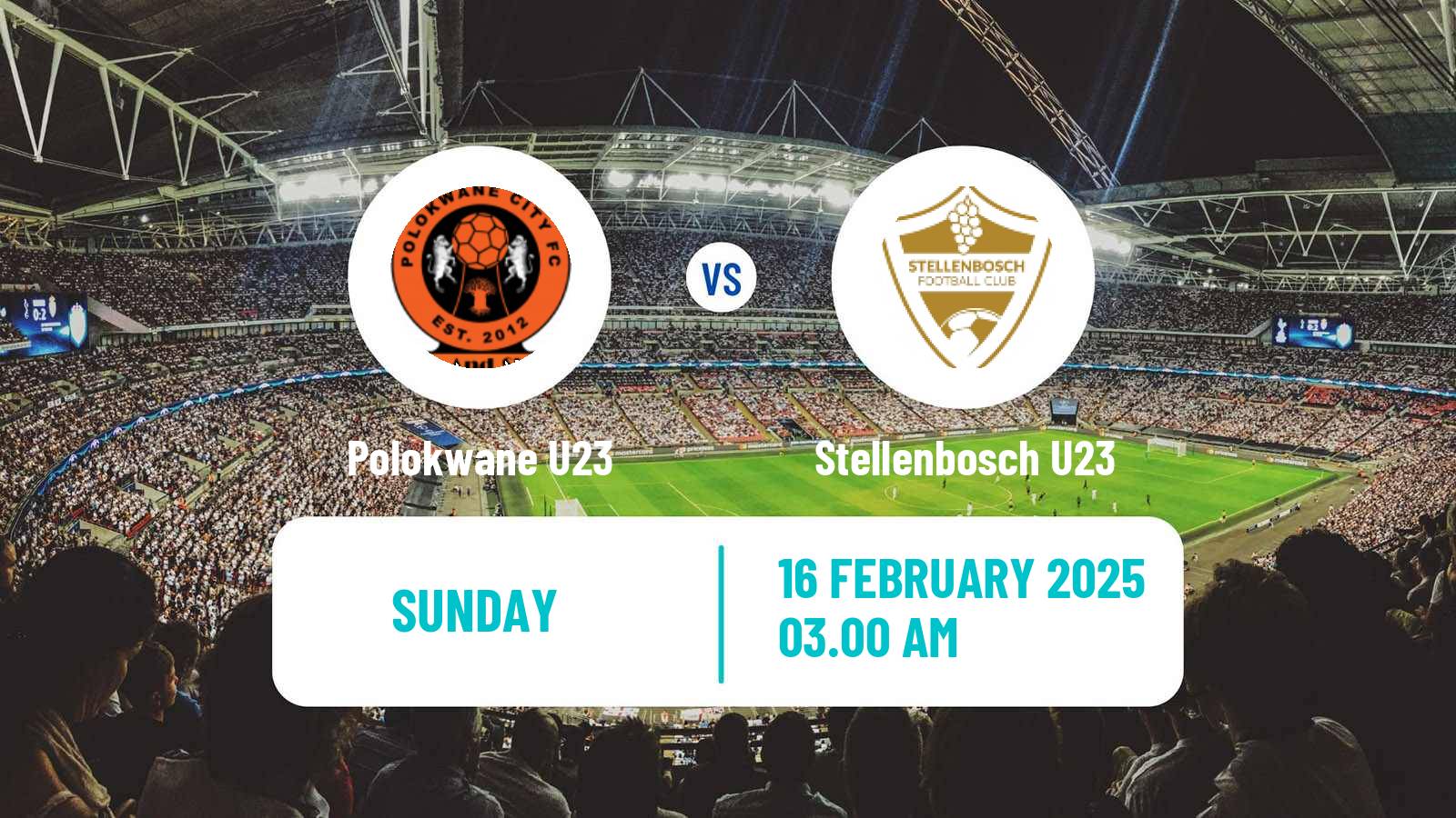 Football South African Diski Challenge Polokwane U23 - Stellenbosch U23