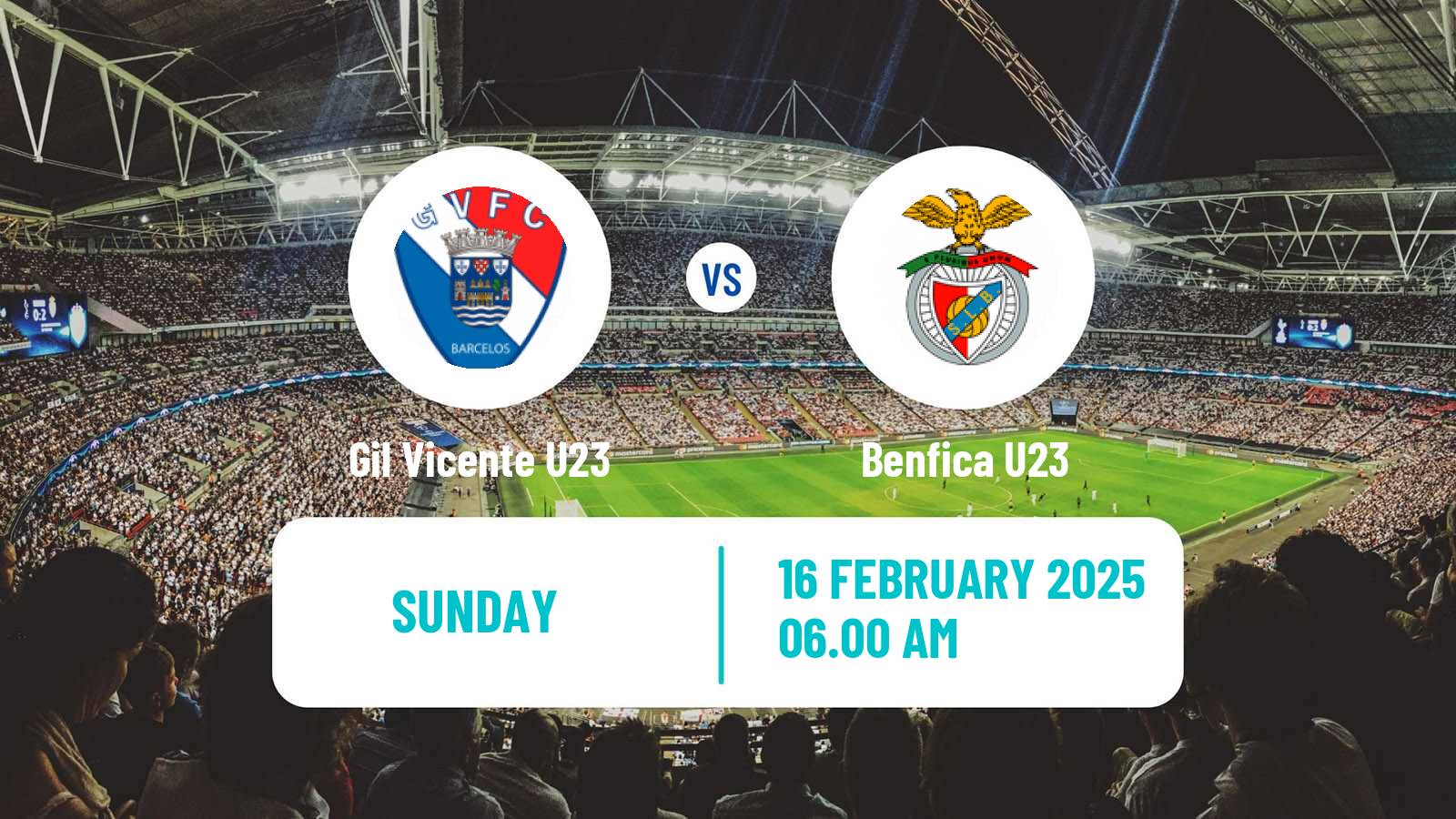 Football Portuguese Liga Revelacao U23 Gil Vicente U23 - Benfica U23