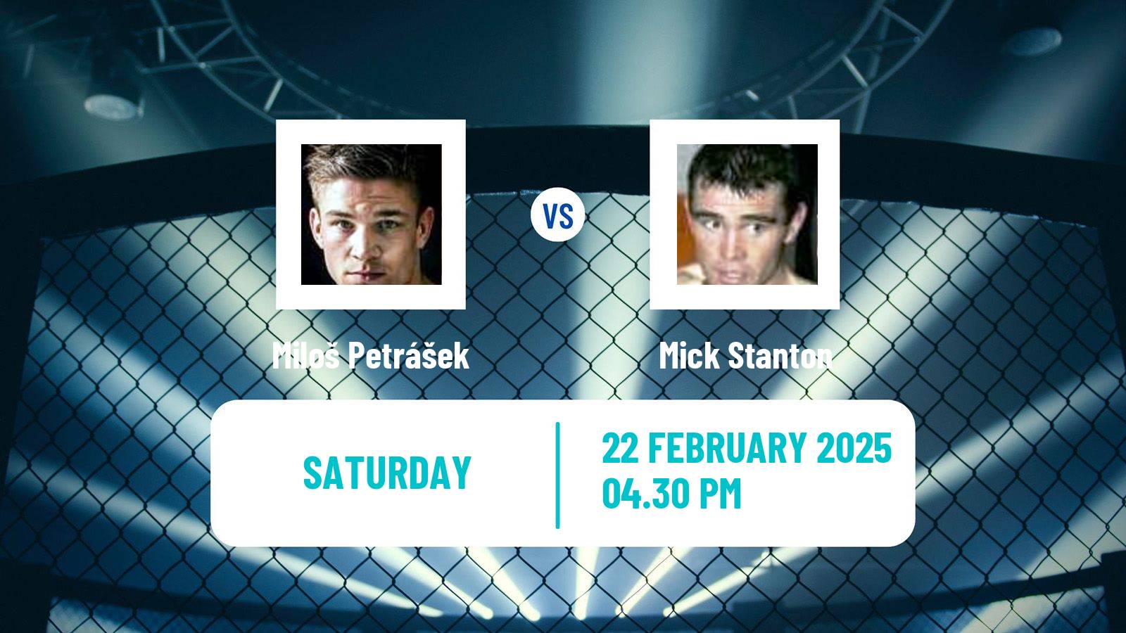 MMA Middleweight Tipsport Gamechanger Men Miloš Petrášek - Mick Stanton