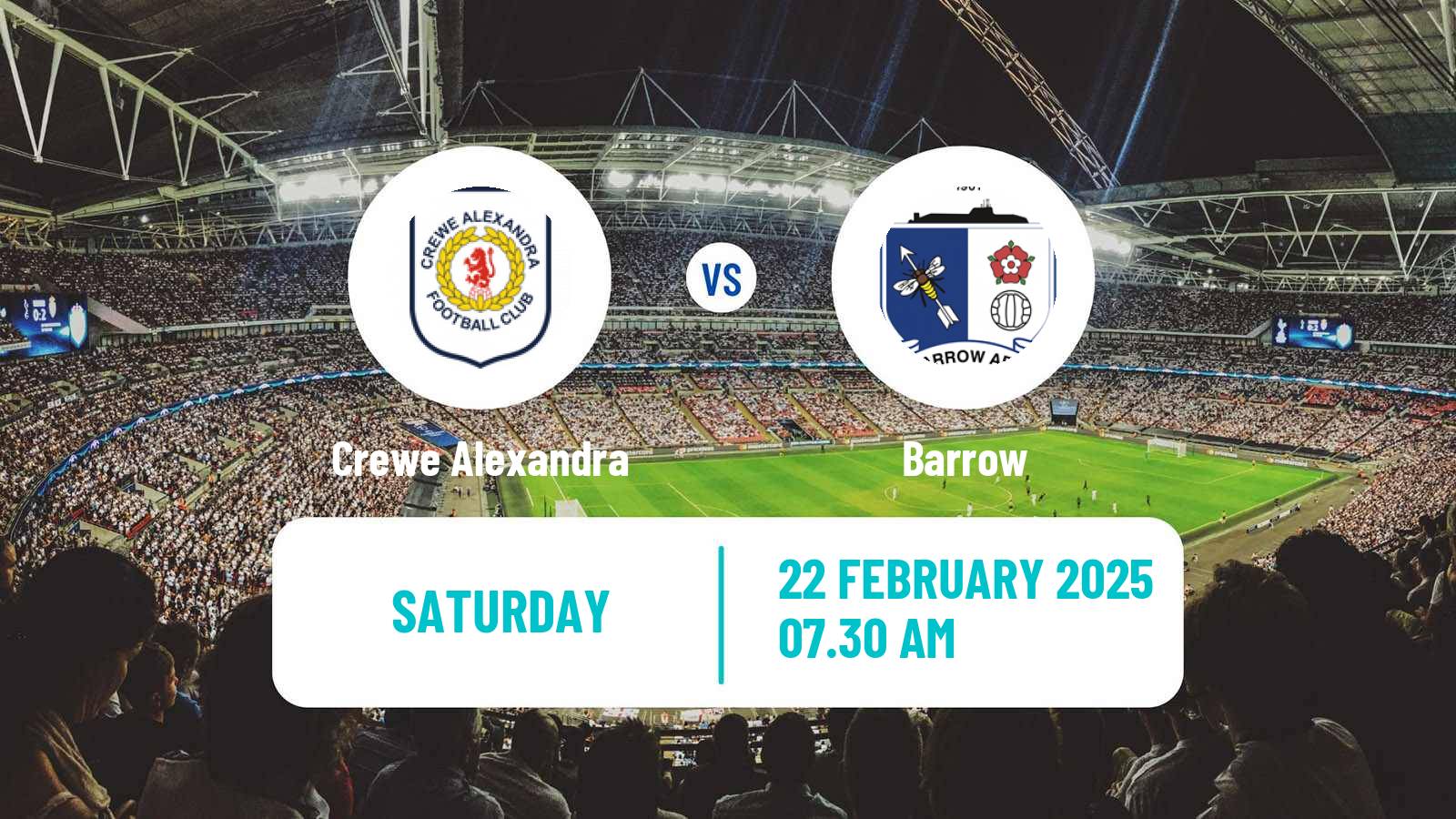 Soccer English League Two Crewe Alexandra - Barrow
