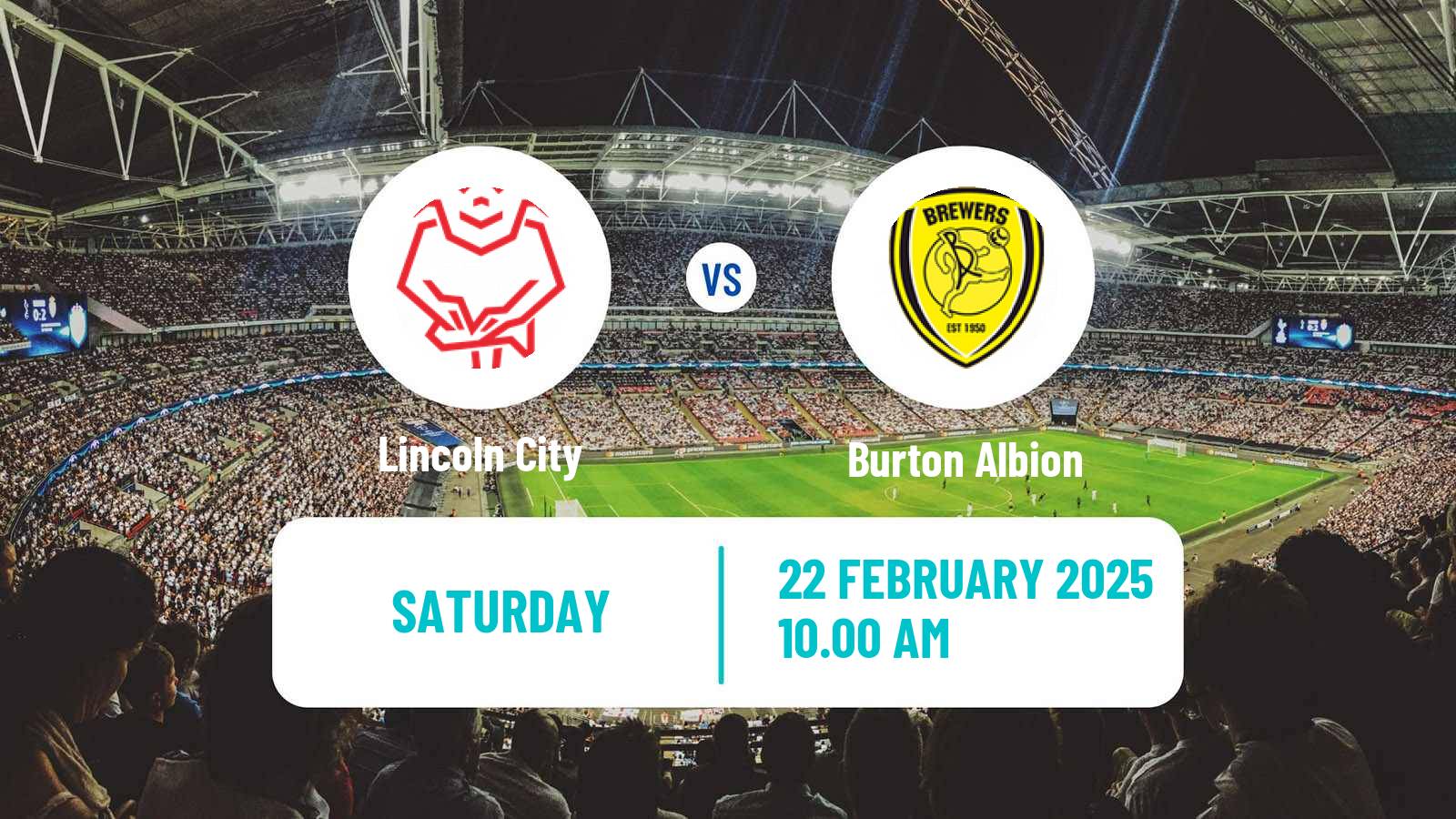 Soccer English League One Lincoln City - Burton Albion