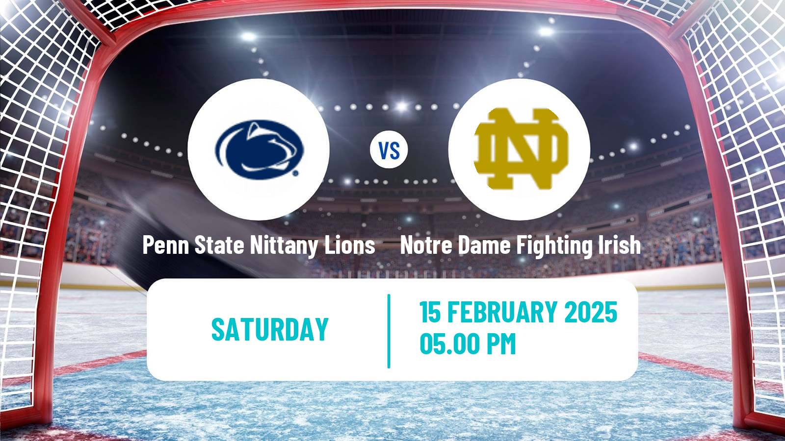 Hockey NCAA Hockey Penn State Nittany Lions - Notre Dame Fighting Irish