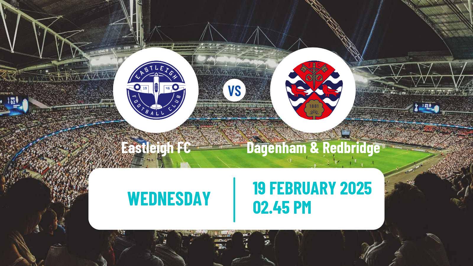 Soccer English National League Eastleigh - Dagenham & Redbridge