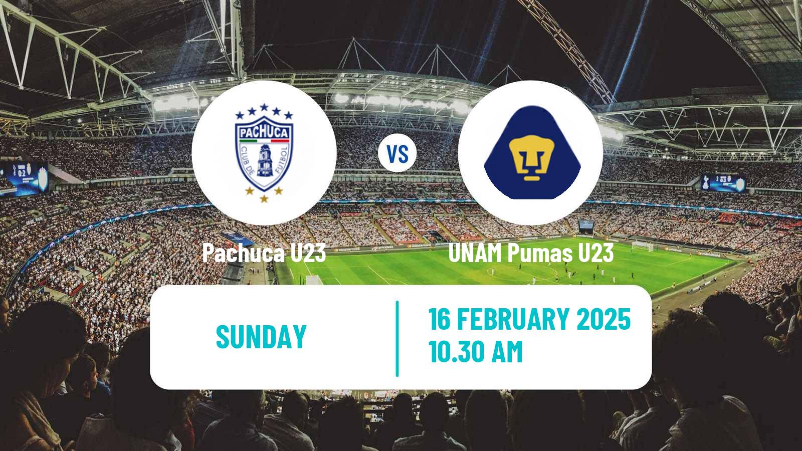 Football Mexican Liga MX U23 Pachuca U23 - UNAM Pumas U23