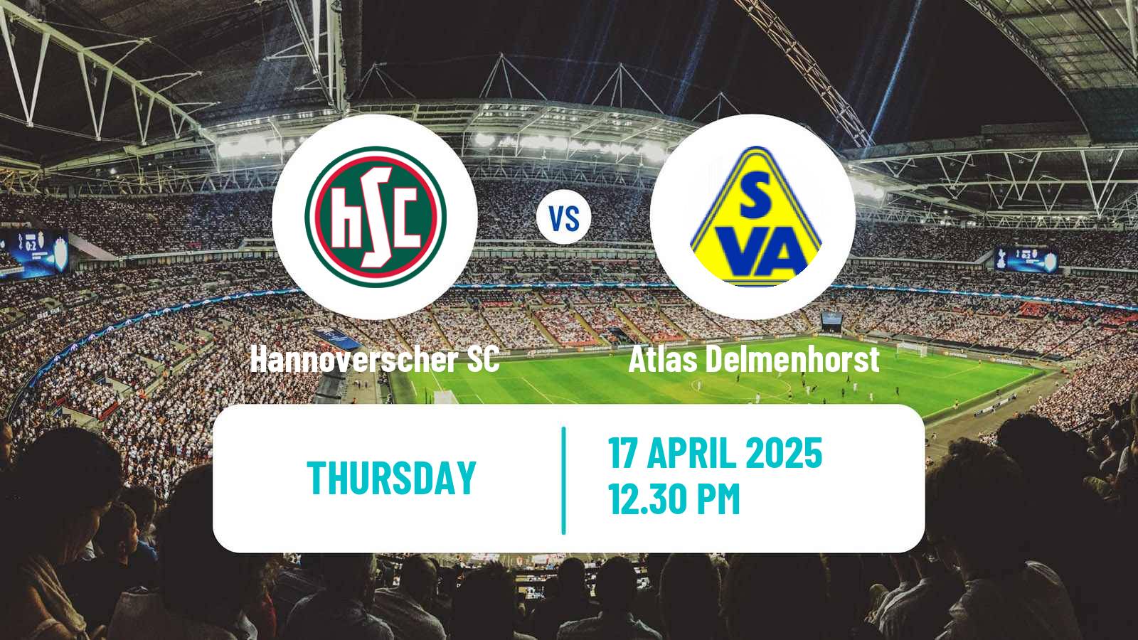 Soccer German Oberliga Niedersachsen Hannoverscher SC - Atlas Delmenhorst