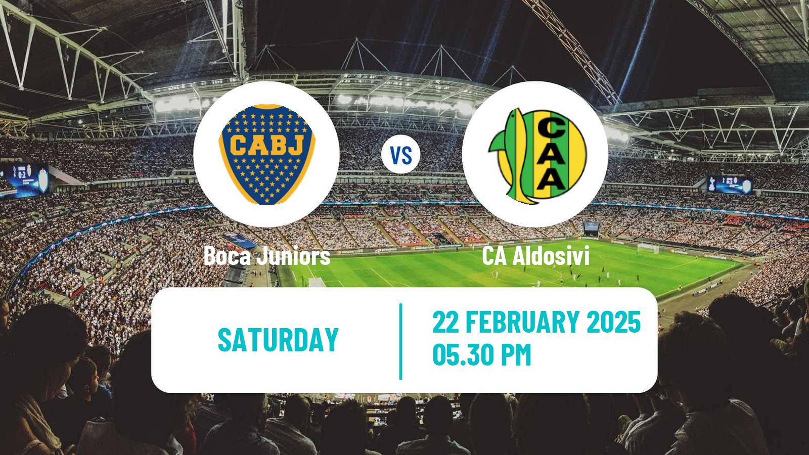 Soccer Argentinian Liga Profesional Boca Juniors - Aldosivi