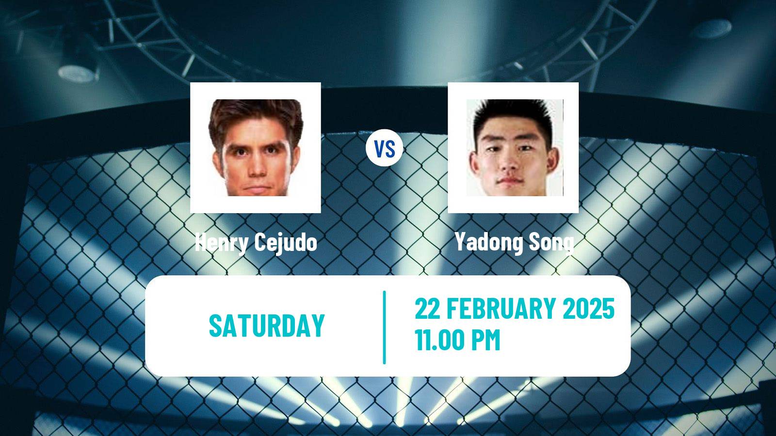 MMA Bantamweight UFC Men Henry Cejudo - Yadong Song