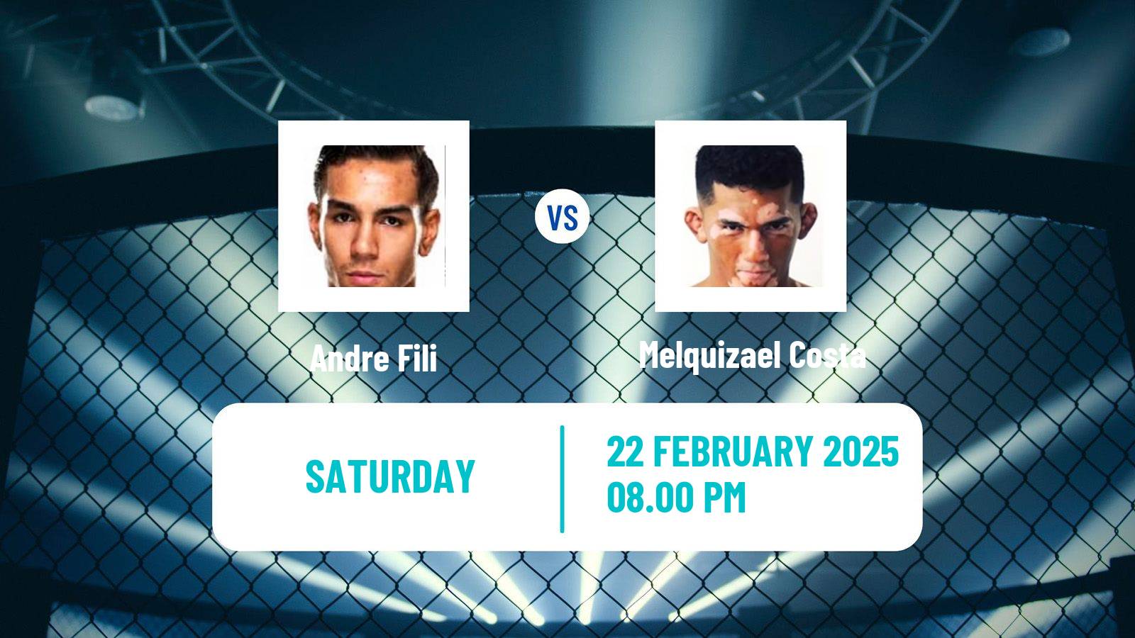 MMA Featherweight UFC Men Andre Fili - Melquizael Costa