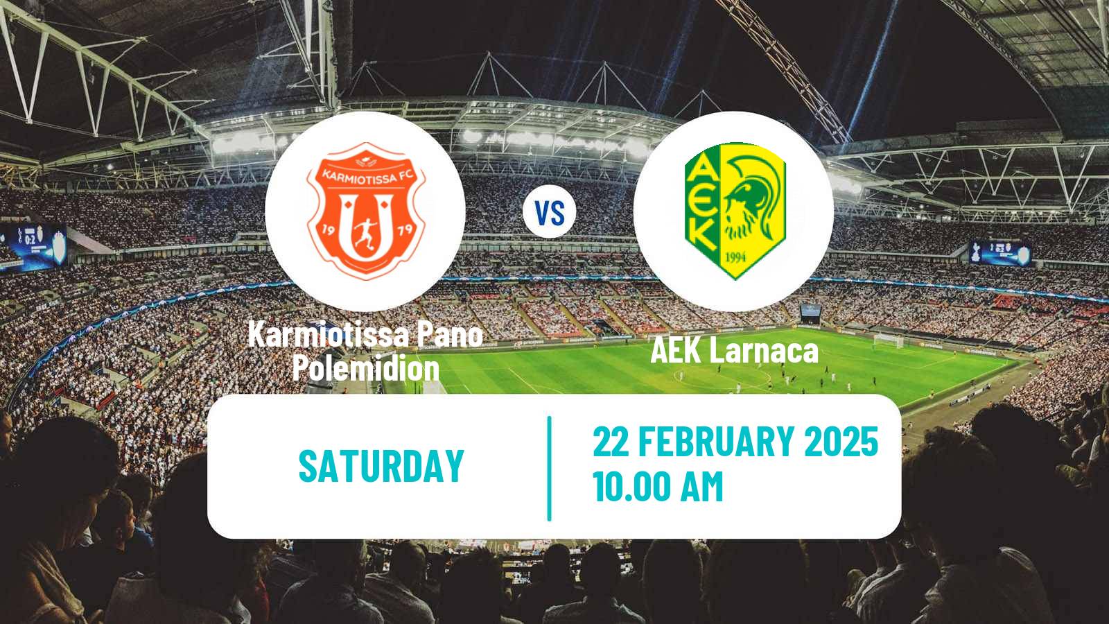 Football Cypriot First Division Karmiotissa Pano Polemidion - AEK Larnaca