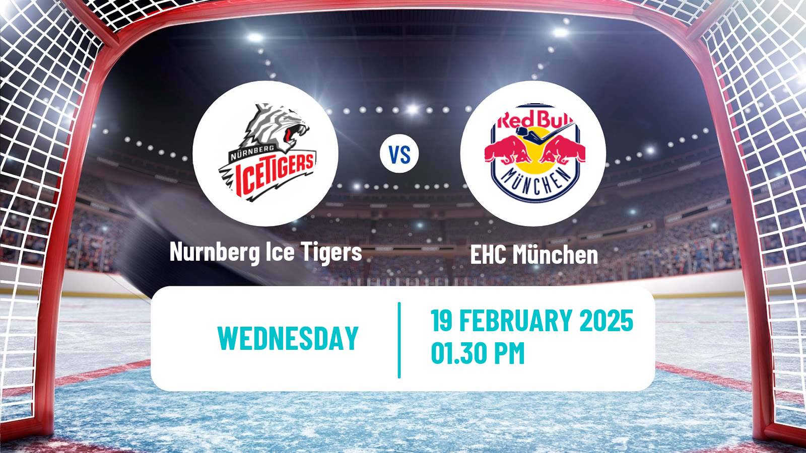 Hockey German Ice Hockey League Nurnberg Ice Tigers - EHC München