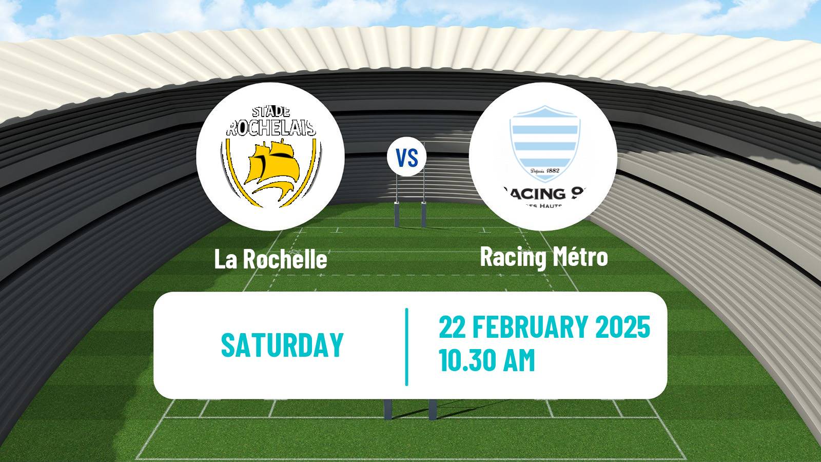 Rugby union French Top 14 La Rochelle - Racing Métro