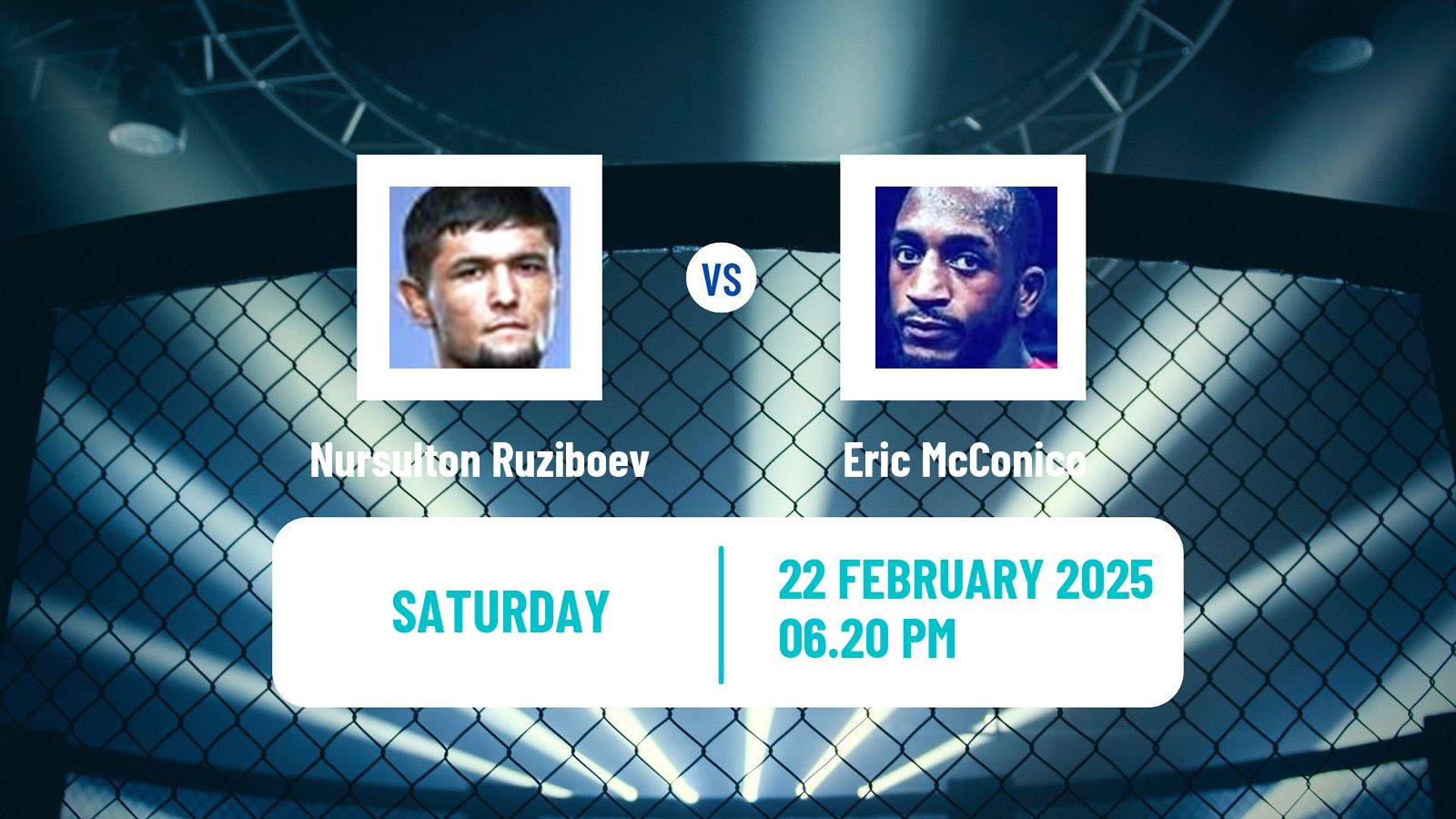 MMA Middleweight UFC Men Nursulton Ruziboev - Eric McConico