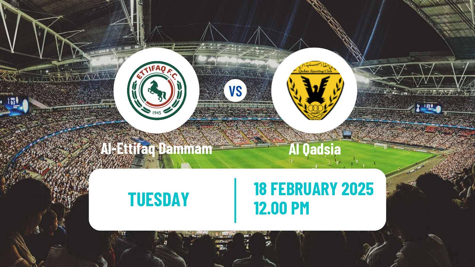 Soccer Gulf Club Champions League Al-Ettifaq Dammam - Al Qadsia