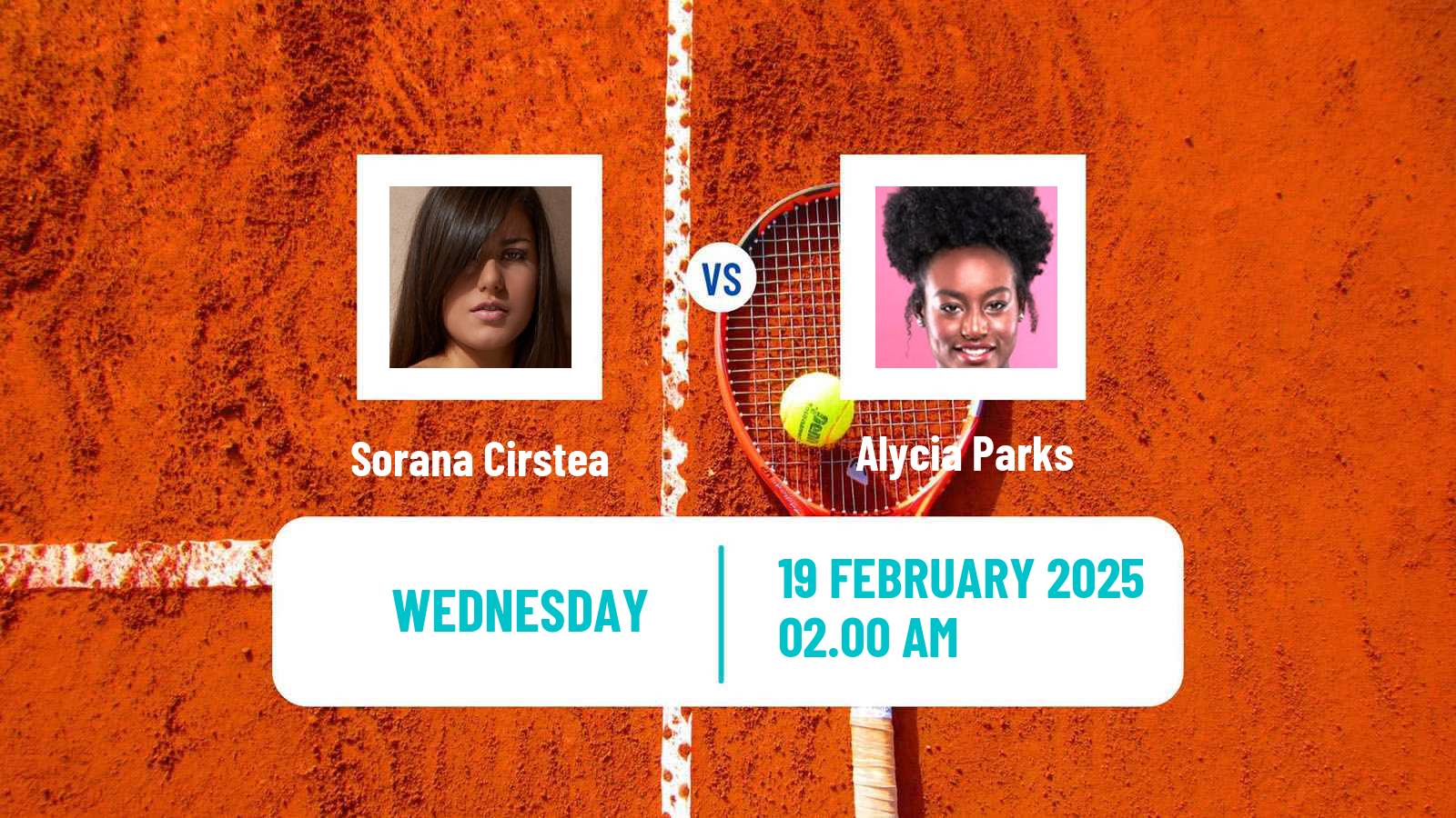 Tennis WTA Dubai Sorana Cirstea - Alycia Parks