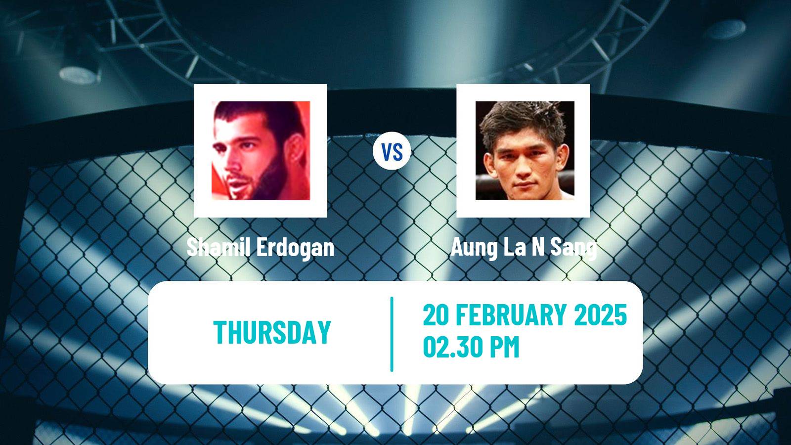 MMA Middleweight One Championship Men Shamil Erdogan - Aung La N Sang