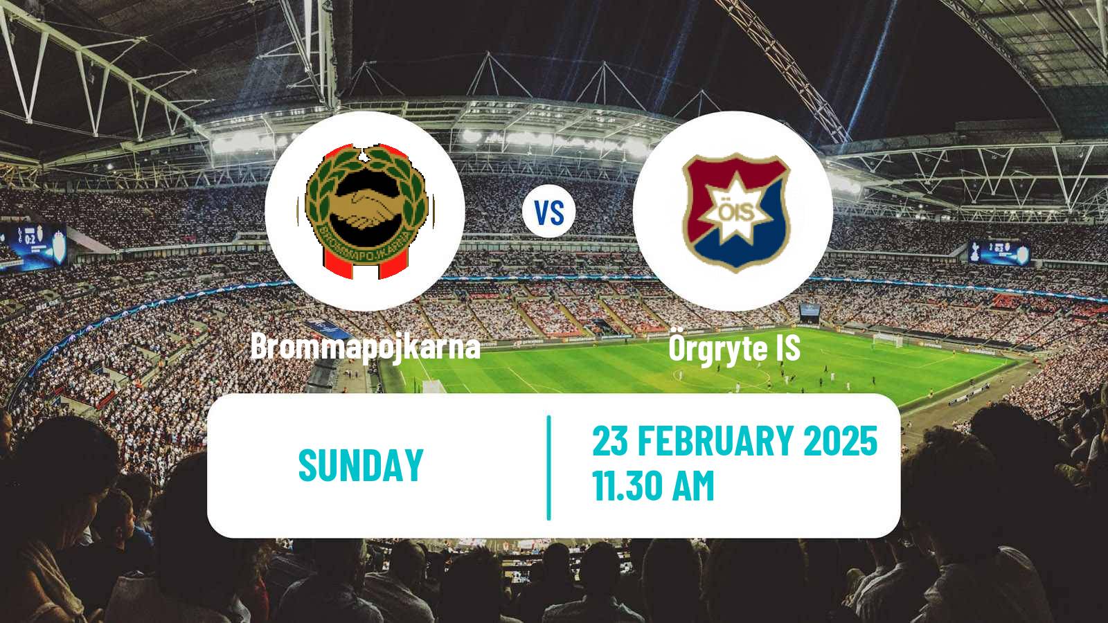 Football Svenska Cupen Brommapojkarna - Örgryte