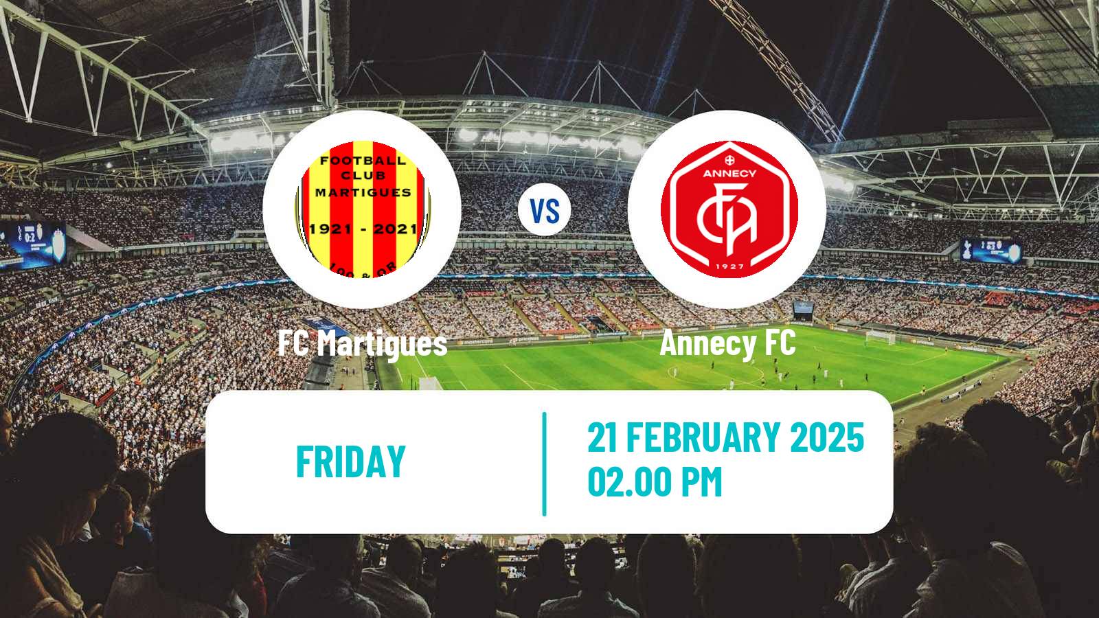 Soccer French Ligue 2 Martigues - Annecy