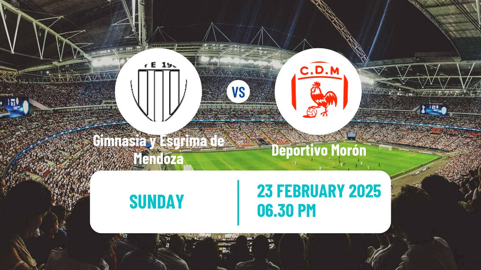 Soccer Argentinian Primera Nacional Gimnasia y Esgrima de Mendoza - Deportivo Morón
