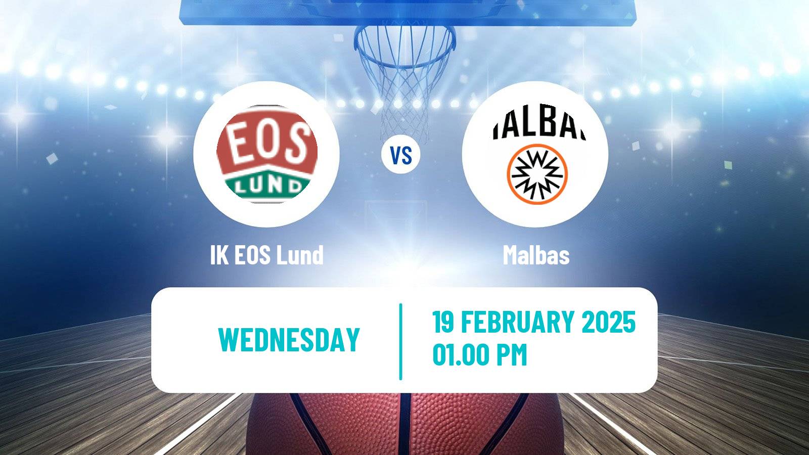 Basketball Swedish Superettan Basketball IK EOS Lund - Malbas