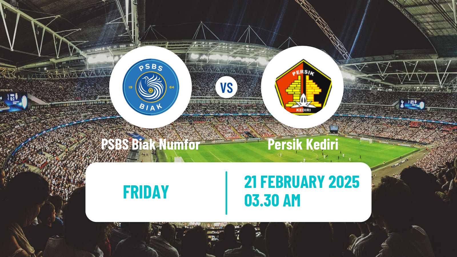 Soccer Indonesian Liga 1 PSBS Biak Numfor - Persik Kediri