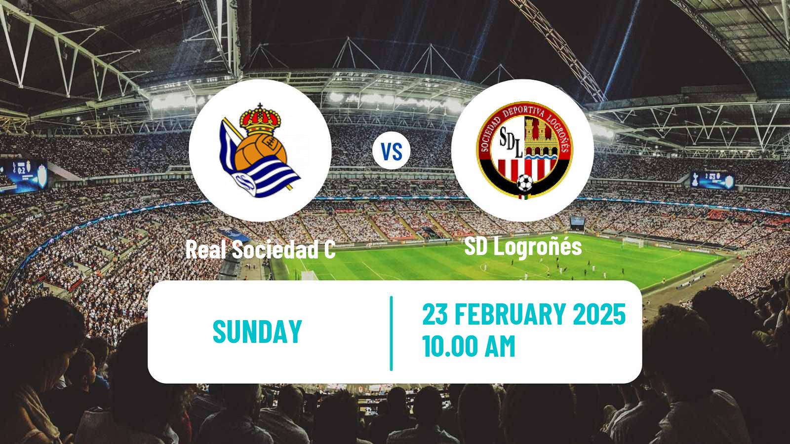 Soccer Spanish Segunda RFEF - Group 2 Real Sociedad C - SD Logroñés
