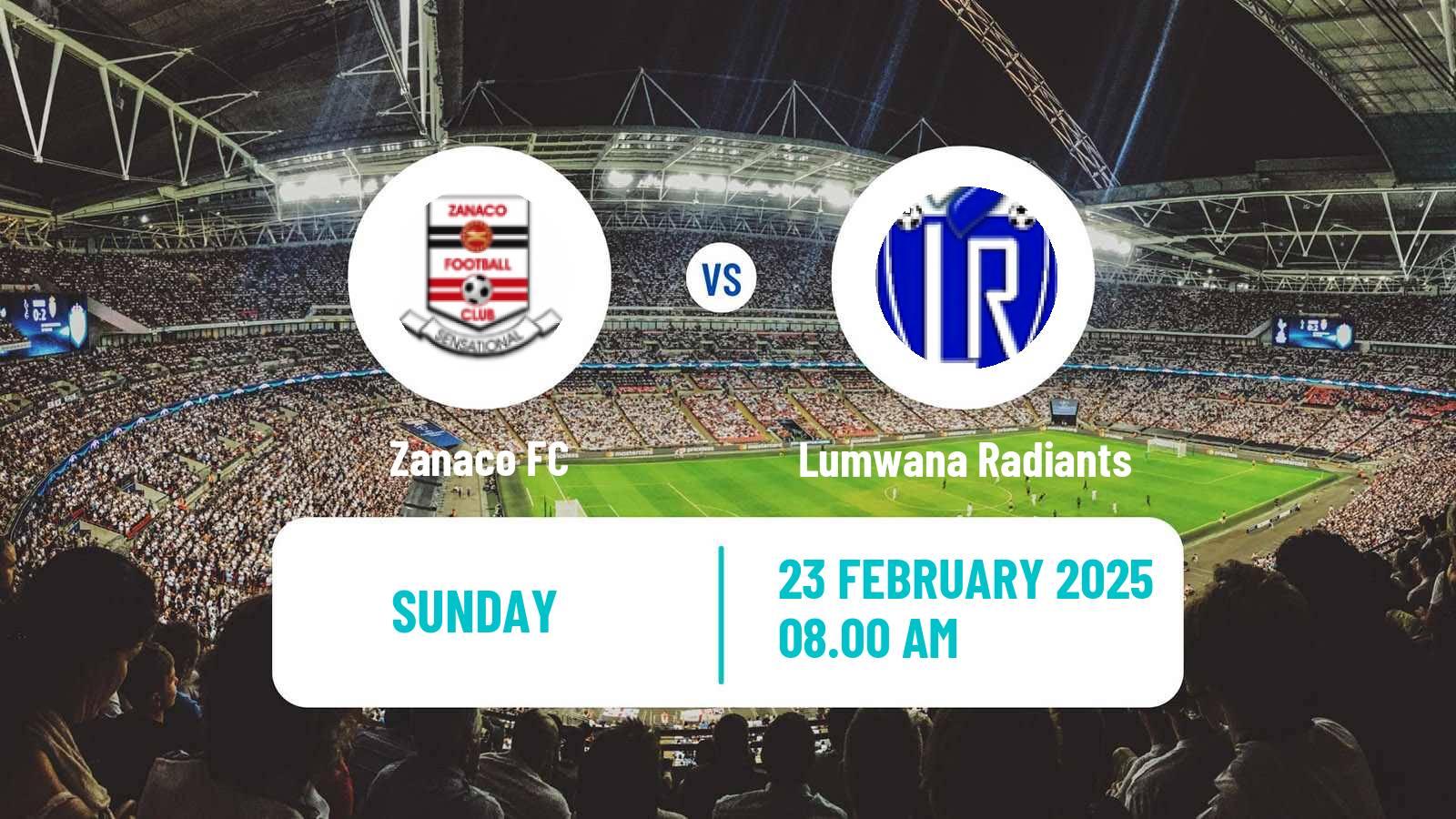 Soccer Zambian Premier League Zanaco - Lumwana Radiants