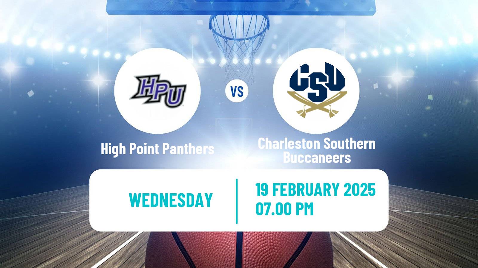 Basketball NCAA College Basketball High Point Panthers - Charleston Southern Buccaneers