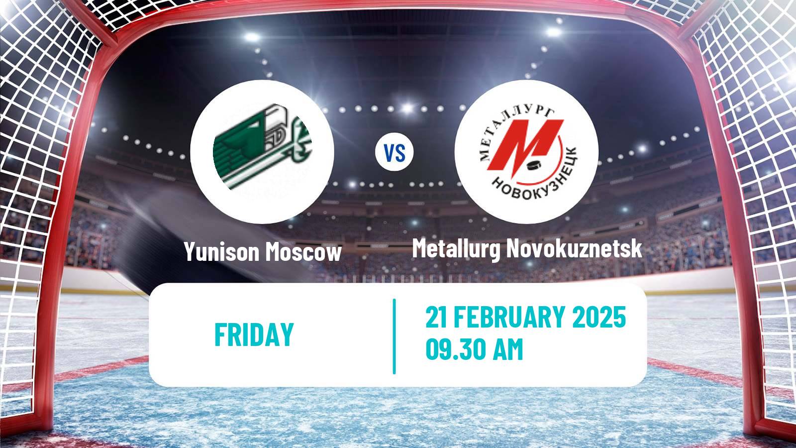 Hockey VHL Yunison Moscow - Metallurg Novokuznetsk
