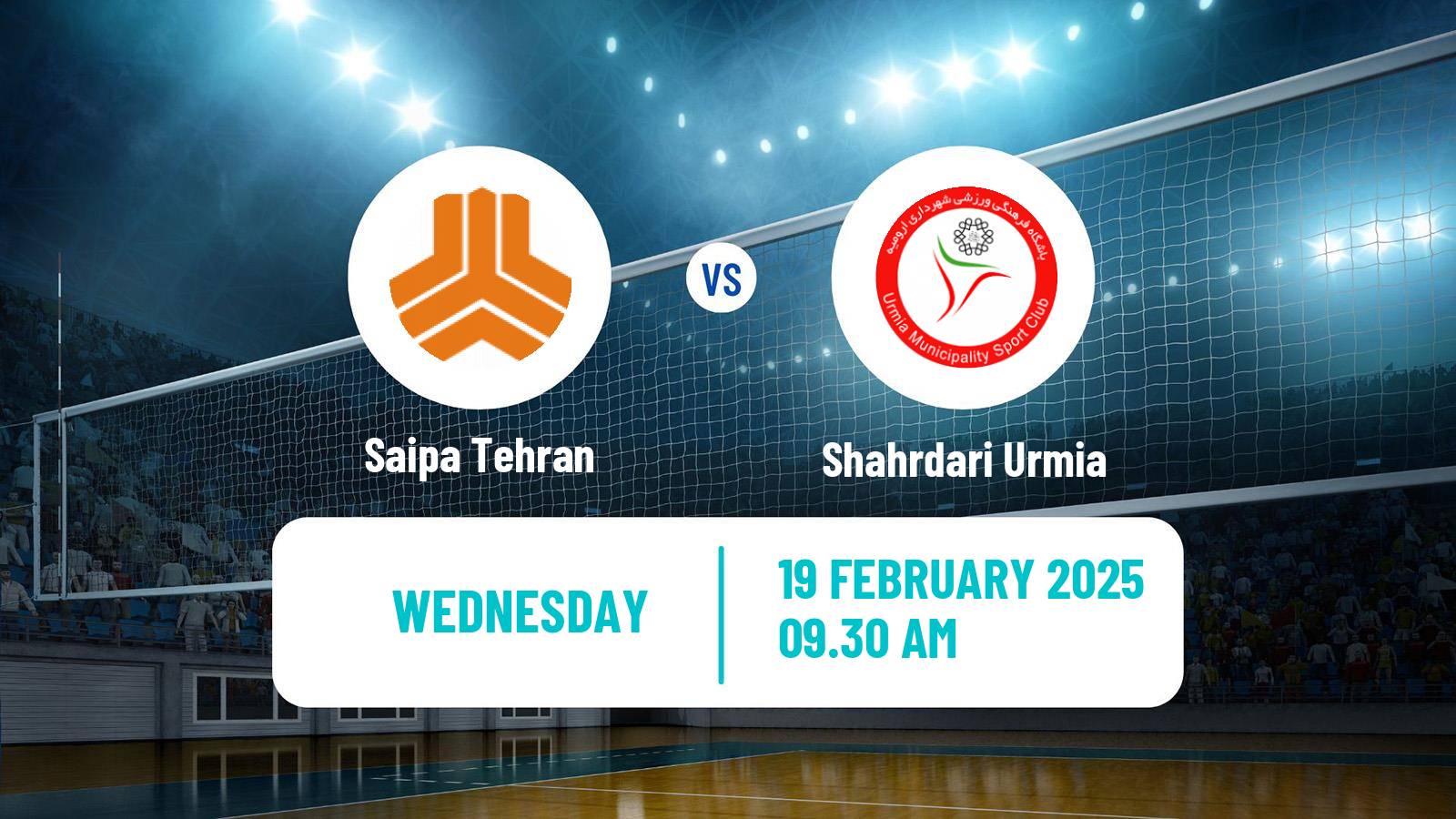 Volleyball Iran Super League Volleyball Saipa Tehran - Shahrdari Urmia