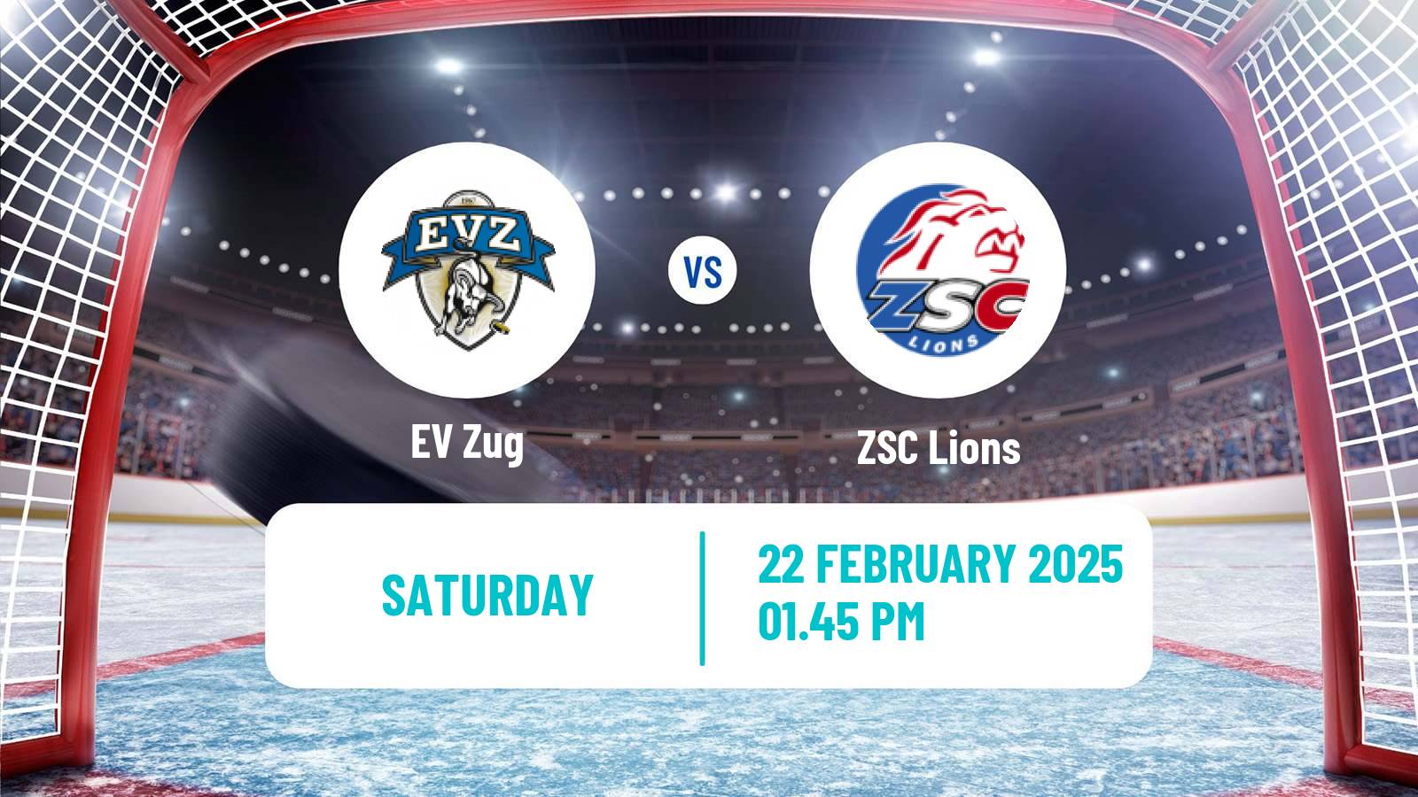 Hockey Swiss National League Hockey EV Zug - ZSC Lions